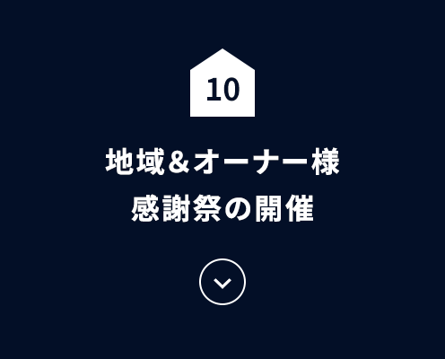 地域&オーナー様感謝祭の開催